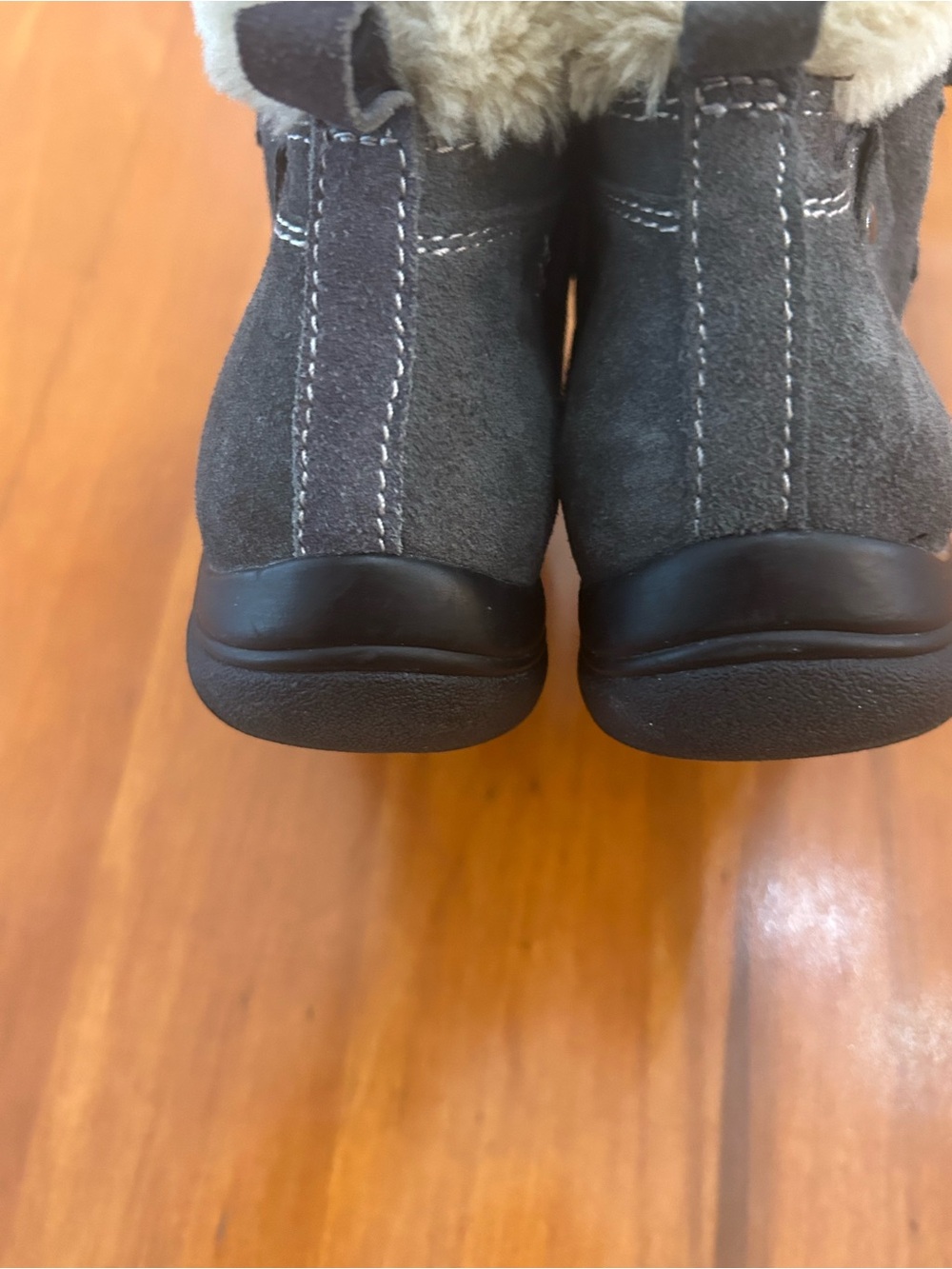Earth Origins Cooper Gray Suede Boots Water Resistant Ankle Boots Size 8.5 - Picture 7 of 9